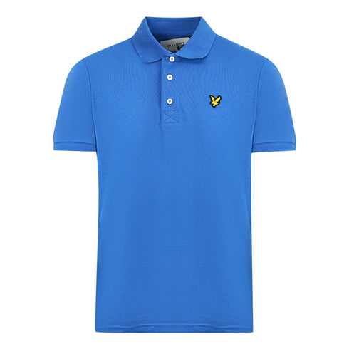 Lyle & Scott Spring Blue Plain Polo Shirt SP400VOG W58